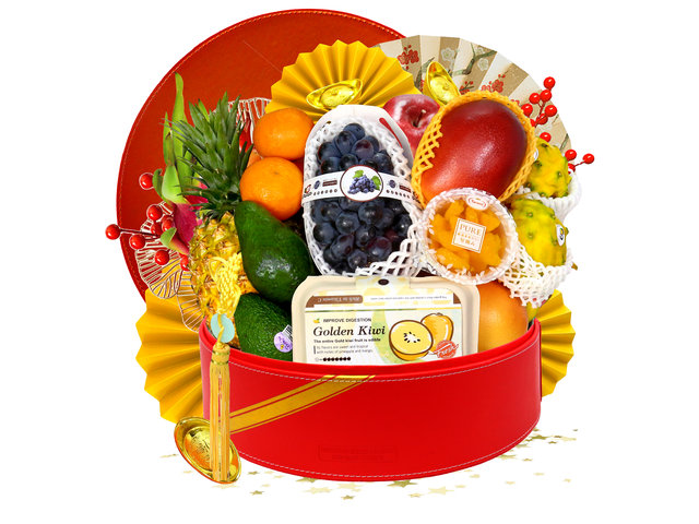 CNY Gift Hamper - 2025 Gourmet Chinese New Year Gift Baskets CNYN08 - CH21202C5 Photo