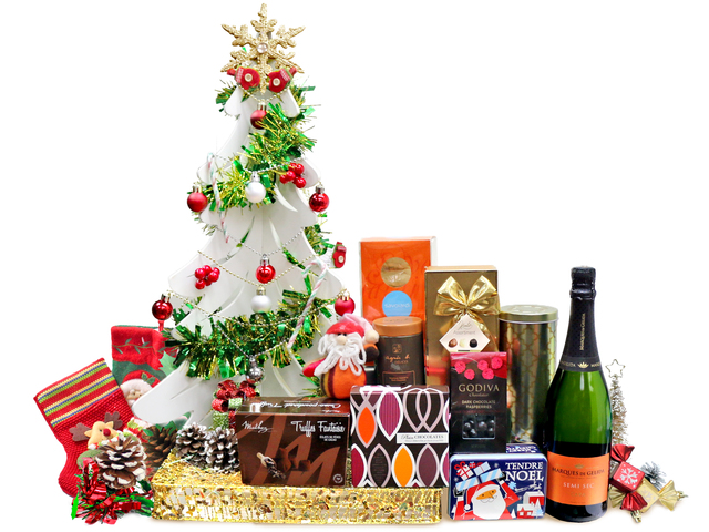 Christmas Gift Hamper - Christmas Permium Delicate Food Gift Hamper S24 - L36666831 Photo